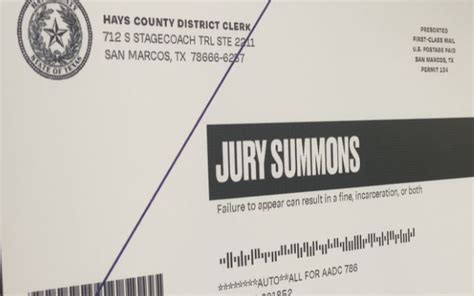 Hays County hand-delivering jury summonses for upcoming trial